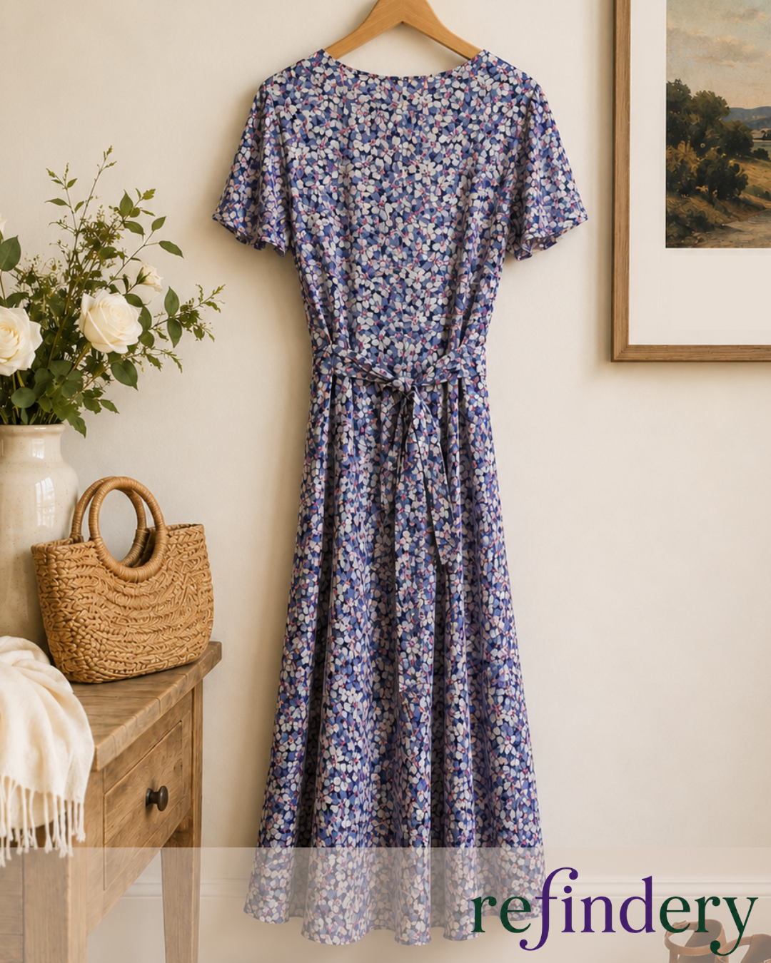 Lauren Ralph Lauren Floral Wrap Maxi Dress Size 8