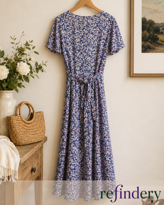 Lauren Ralph Lauren Floral Wrap Maxi Dress Size 8