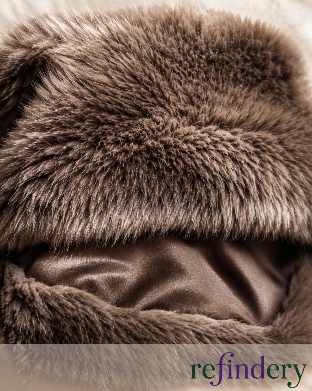 Dark Chocolate Brown Faux Fur Tippet Scarf – Vintage Style