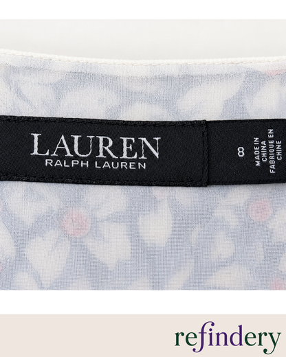 Lauren Ralph Lauren Floral Wrap Maxi Dress Size 8