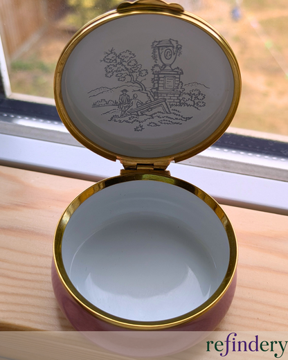 Crummles & Co. Floral Enamel Trinket Box