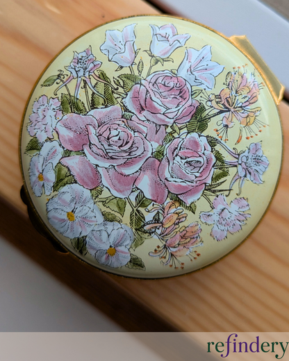 Crummles & Co. Floral Enamel Trinket Box