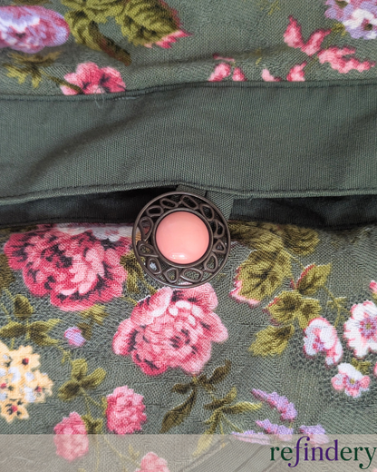 ESLOTO Vintage Woodland Floral Blazer
